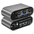 2 Computers 2 Monitors Automatic KVM Switch, Hotkey Switching, Audio and by Terived