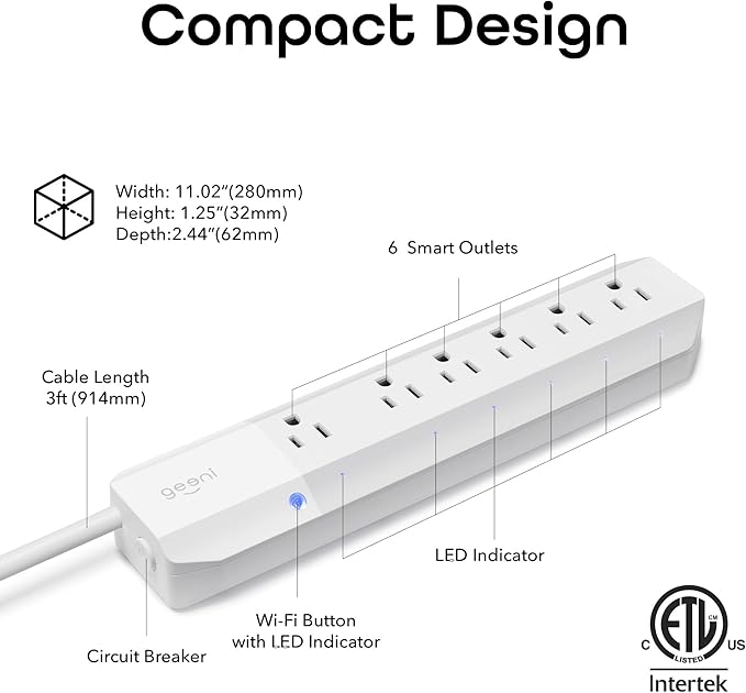 Geeni Smart Surge Protector Power Strip - Image 2