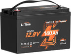 Litime 12V 140Ah Bluetooth Dual Purpose 1000 CCA Marine Battery by LiTime