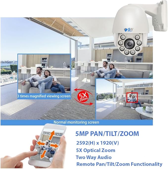 GW Security 8 Channel 4K NVR 5MP PoE Smart AI Security Camera System - Image 7