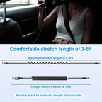 iPhone Charger Cable 6FT for Car, Coiled Lightning Cable 2 Pack 6 Feet - Image 6