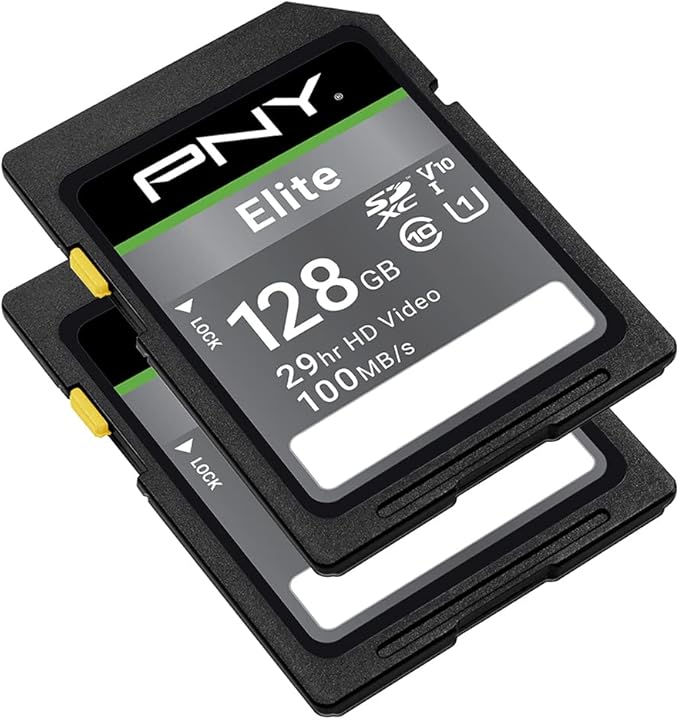 PNY 128GB Elite Class 10 U1 V10 SDXC Flash Memory Card - Image 2