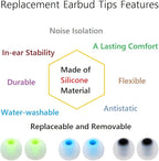 Earbuds Replacement Tips Silicone Earbud Tips Ear Gels Fit - Image 6