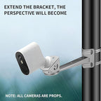 ZT-NET Security Camera Corner Pole Mounting Bracket Stainless Steel Mount - Image 6