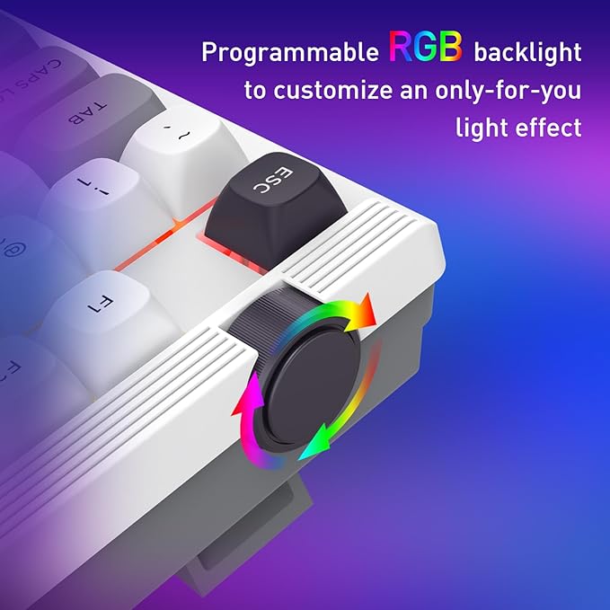 Redragon K729 PRO 80% Wireless Gasket RGB Gaming Keyboard, 3-Mode TKL - Image 2
