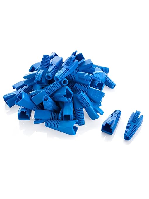 CableCreation RJ45 Ethernet Network Cable Strain Relief Boot 50-Pack Fits CAT5 by CableCreation