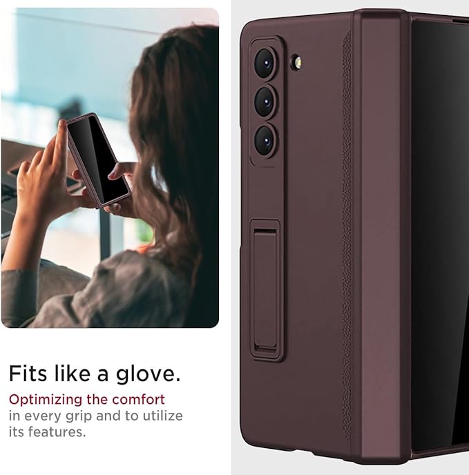 Miimall for Fold 6 Case with Privacy Screen Protector, Z Fold 6 Phone Case Stand - Image 6