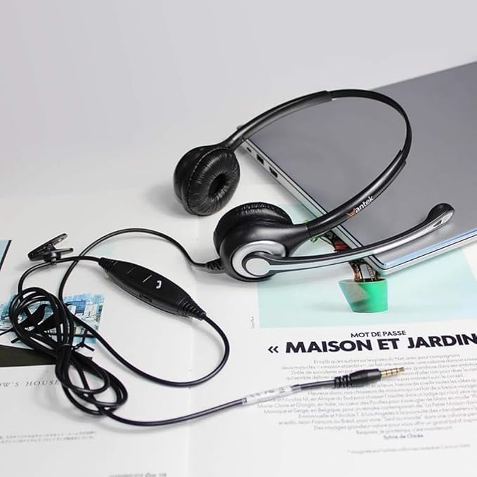 Wantek Cell Phone Headset with Microphone Noise Cancelling, Wired 3.5mm - Image 7