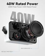 400W Outdoor Bluetooth Speakers, Wireless Sync Between Speakers, IPX5 Waterproof - Image 3