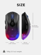 Lenovo Legion M410 Wireless RGB Gaming Mouse – 6 Button Palm Grip Mouse - Image 9