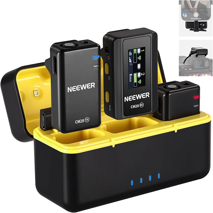 NEEWER CM28 Wireless Lavalier Microphone System by Neewer