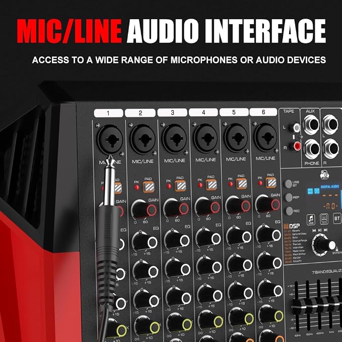 TF600 6-Channel Professional Mixer - Image 6