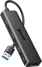 USB 3.0 to HDMI Adapter, USB 3.0 Hub by AKWOR
