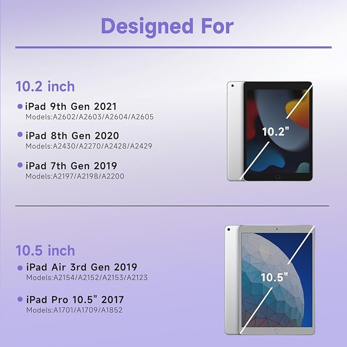 Keyboard Case for iPad 9th/8th/7th Generation 10.2 inch 2021/2020/2019 & ipad - Image 2