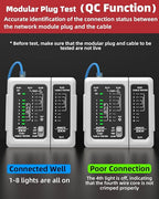ZKH RJ45 Network Cable Tester, LAN & TEL Continuity Tester, Ethernet Cable - Image 3