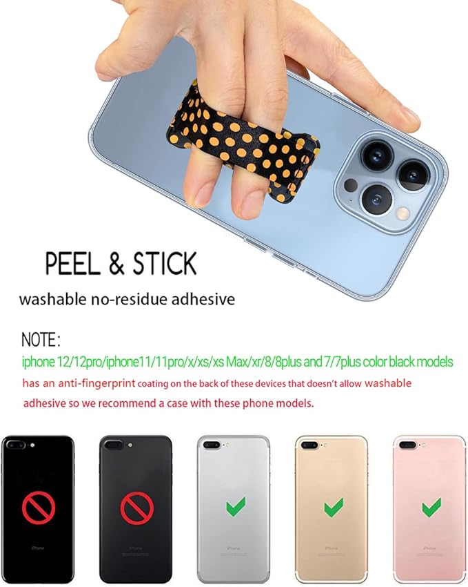 Phone Grip Holder for Hand, Universal Finger Strap Phone Holder, Finger Selfie - Image 4