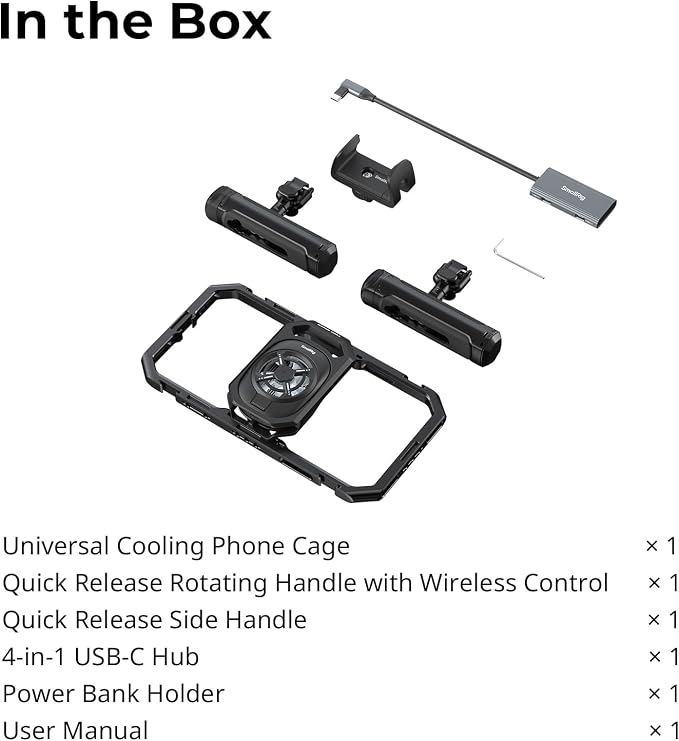 SMALLRIG All-in-One Cooling Dual Handle Phone Cage Kit - Image 7