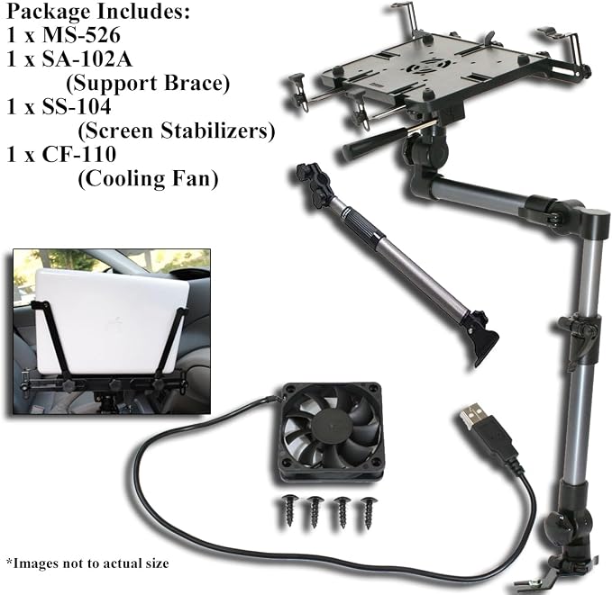Mobotron MS-526B Heavy Duty Laptop Mount Holder - Image 2