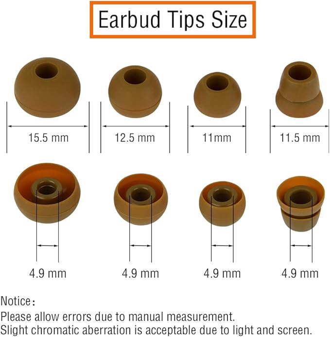 Silicone Replacement Earbud Tips Eartips Earbuds Eargels Compatible - Image 2