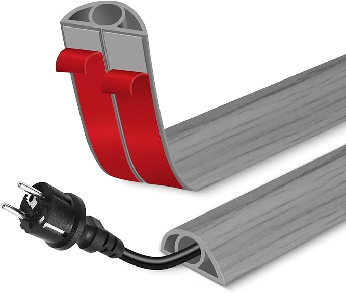 Floor Cord Cover for Wires on Floor Self Adhesive Cord Hider Floor Cable by EYAYEN