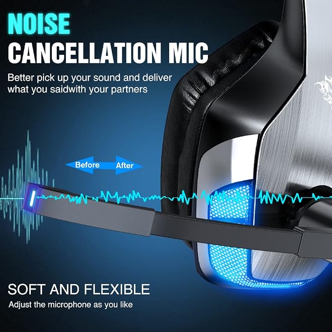 BENGOO V-4 Gaming Headset for Xbox Series X|S, Xbox One, Nintendo Switch - Image 6