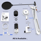 FIFINE USB Recording Microphone Kit, Studio Condenser Microphone - Image 6