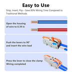 10Pcs 2 to 1 Wire Connectors Small Electrical Cable Splicing Splitter Terminal - Image 5