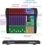 G-MARK MR80S Audio Mixer Interface USB Bluetooth Mixing Console 8 Channel 48V - Image 10