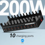Lcoco&Dream 200W Fast Charging Station, 10 Port USB C Desktop Charger - 45W Max - Image 7