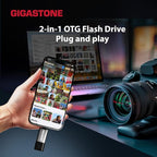 GIGASTONE 128GB Dual Flash Drive Z40 USB 3.2 Gen 1, 2-in-1 Type-A & Type-C - Image 5