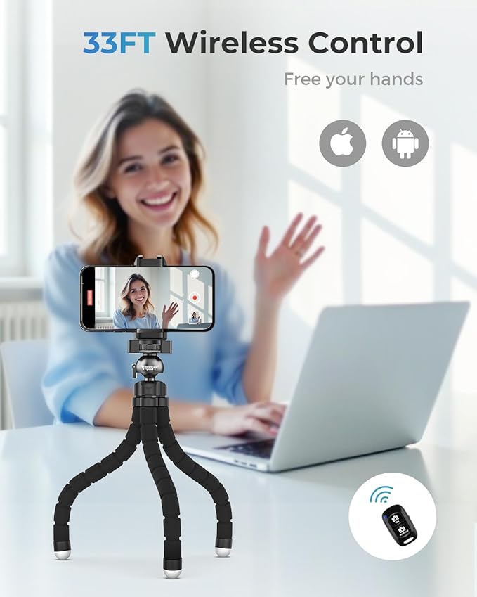 UBeesize Phone Tripod Pro S, Premium Flexible Phone Tripod - Image 5