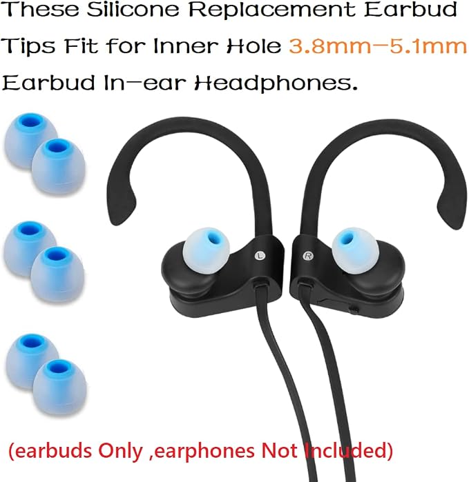 Earbud Tips Replacement Earbud Tips Ear Bud Replacement Pieces Silicone Soft - Image 4