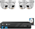 4COVR 4K PoE PTZ Security Camera System, 4X 8MP PoE IP PTZ Camera Two Way Audio by 4COVR