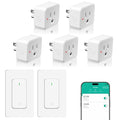NineLeaf Slim WiFi Smart Plug w Switch, Remote App Control, Compatible by NineLeaf