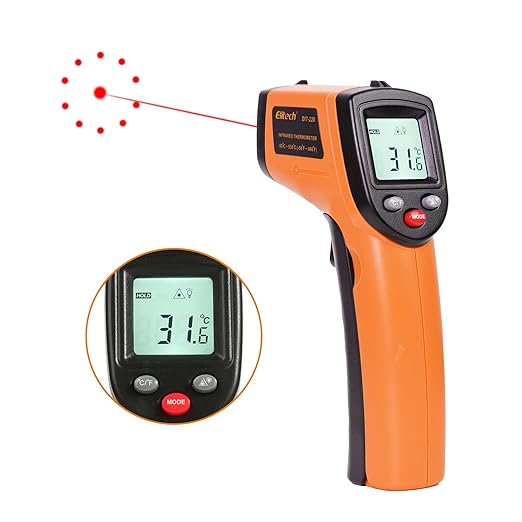 Elitech Laser Temperature Gun, Non-Contact Digital Infrared Thermometer - Image 2