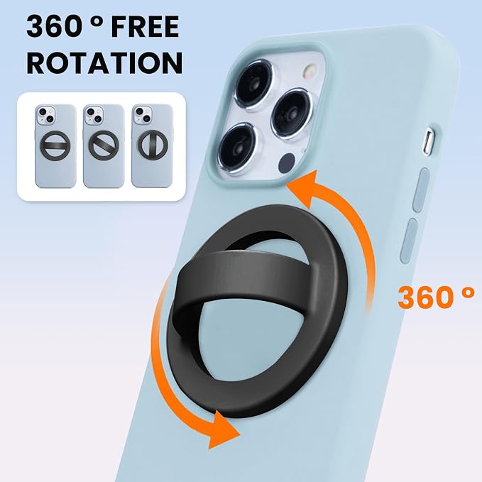 Magnetic Silicone Ring Grip Phone Holder, Loop Grip Phone Holder, Magnetic - Image 3