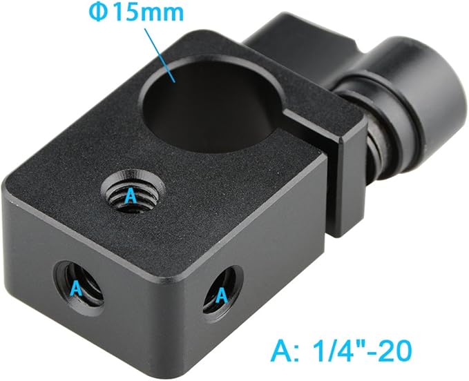 CAMVATE 15mm Single Rod Clamp for Camera DIY Accessories - Image 2