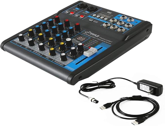 Pyle Professional Audio Mixer Sound Board Console System Interface 4 Channel - Image 4