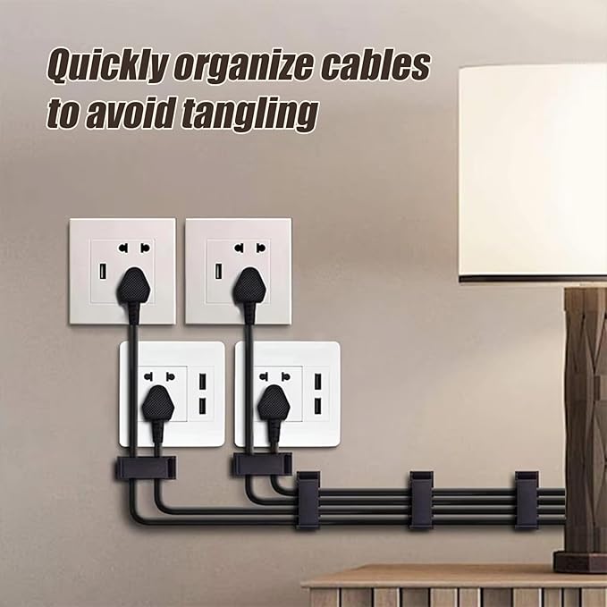 Adhesive Cable Clips Holder, Outdoor Light Clips, Sturdy Nylon Cord Wall - Image 3