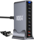 800W USB C Fast Charger Block, 10 Port USB Charging Station, GaN Ⅲ Pro Double by Unknown