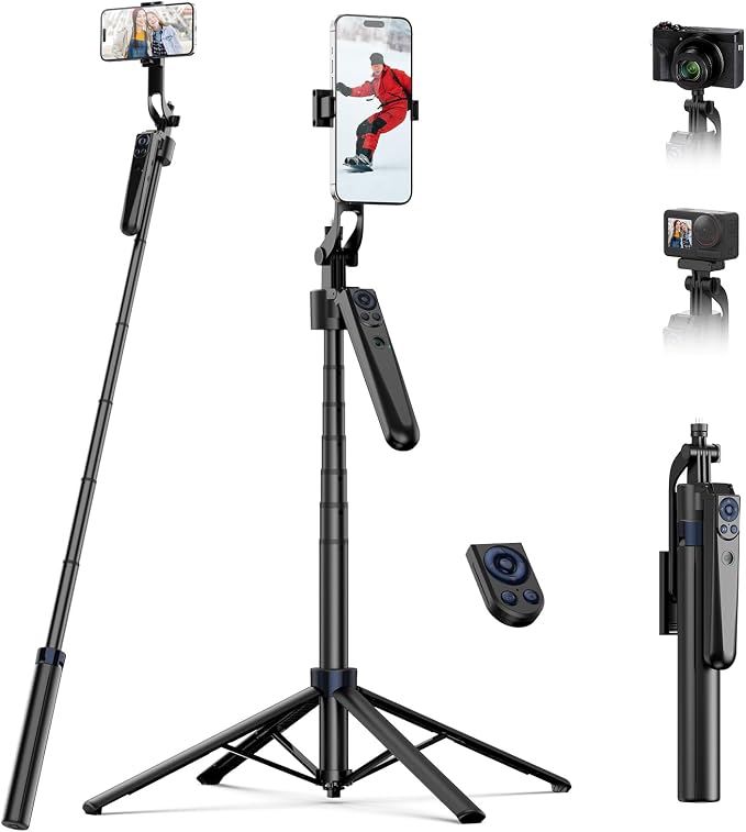 TELESIN 63" Smart Auto-Face Tracking Tripod by telesin