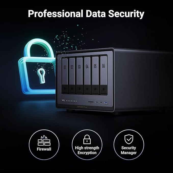 UGREEN NASync DXP6800 Plus 6-Bay Desktop NAS, Intel i3 1215u 6-Core CPU - Image 6