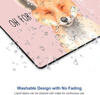 Mouse Pad, Cute Fox Mouse Pad for Women, Washable Square Cloth Mousepad for - Image 5