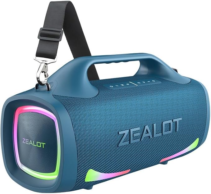 ZEALOT Bluetooth Speaker, 110W Peak Booming Sound Speakers Wireless, Dual by ZEALOTNeverStop