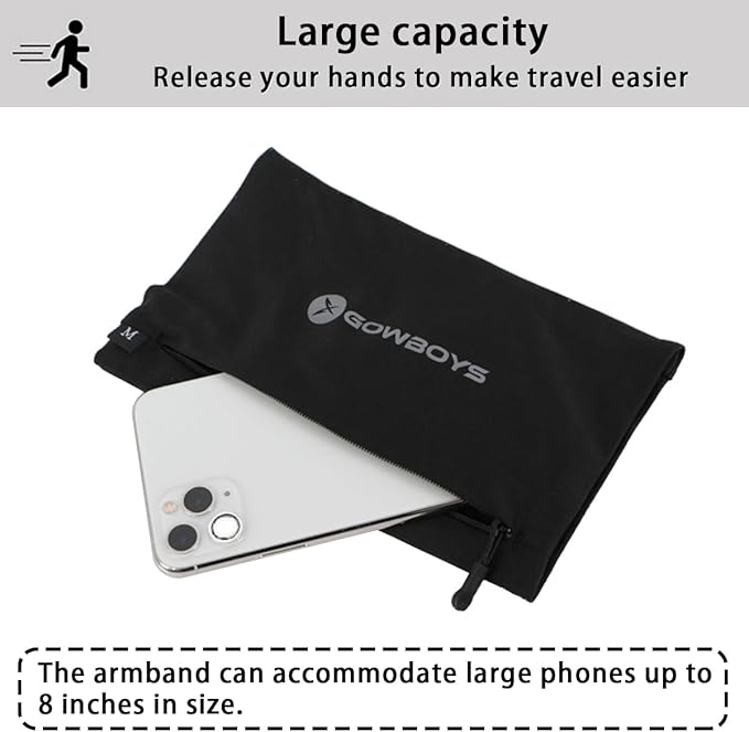 Running Phone Armband for Men Women, Universal Arm Bands for Phones Below 8 - Image 3