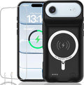 Battery Case for iPhone Air, Upgraded 12000mAh Rechargeable Portable Extended by KCKEBLM