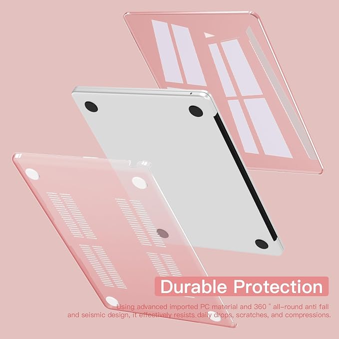CISSOOK Compatible with MacBook Air 13.6 inch Case Pink 2022 2023 2024 2025 - Image 4