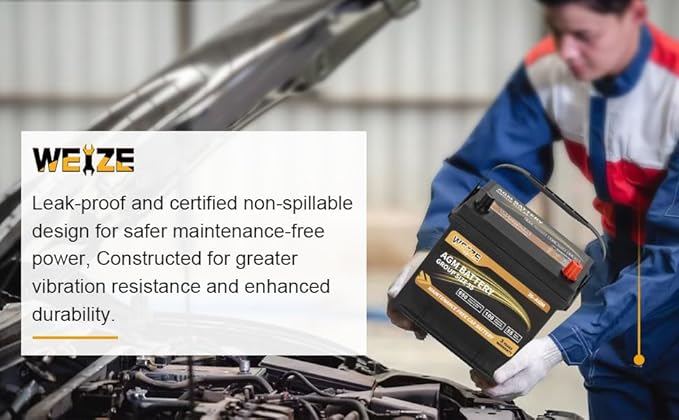 Weize Platinum AGM Battery BCI Group 24F Automotive Battery, 36 Months Warranty - Image 6