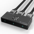 Fosmon 4K HDMI Switch 4K@60Hz, Bi-Directional 1 in 2 Out / 2 in 1 Out HDMI by Fosmon