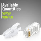 GTZ RJ45 Cat6 Pass Through Connectors and Strain Relief Boots - Image 5